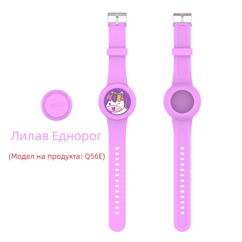 Подходяща за Apple Airtag, водоустойчива каишка за китката, чанта с анимационна кукла и закопчалка за деца.