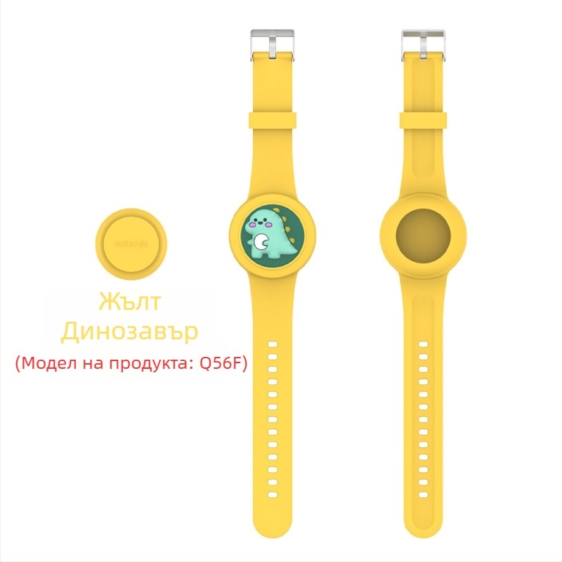 Подходяща за Apple Airtag, водоустойчива каишка за китката, чанта с анимационна кукла и закопчалка за деца.