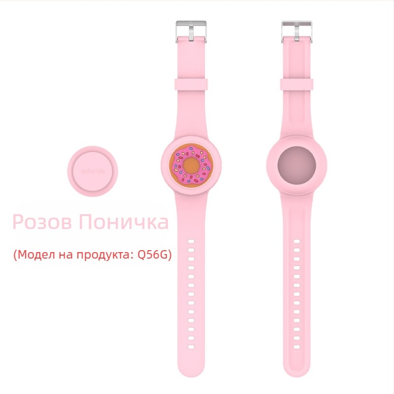 Подходяща за Apple Airtag, водоустойчива каишка за китката, чанта с анимационна кукла и закопчалка за деца.