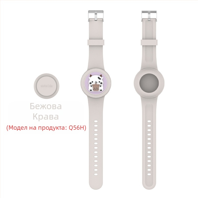 Подходяща за Apple Airtag, водоустойчива каишка за китката, чанта с анимационна кукла и закопчалка за деца.