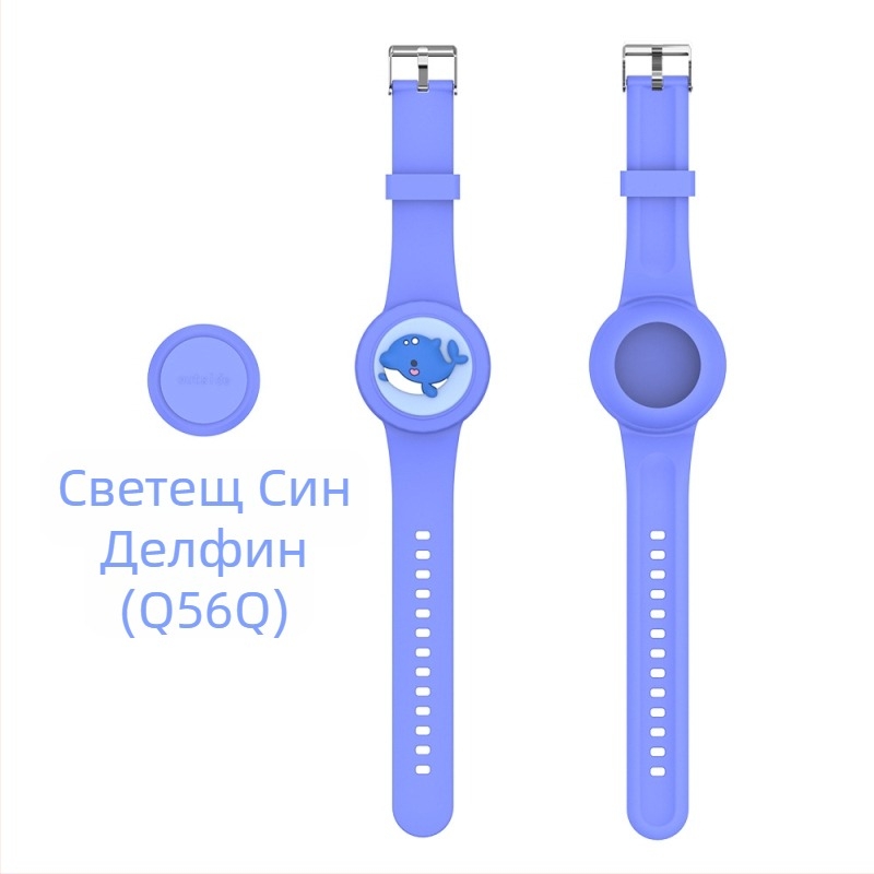 Подходяща за Apple Airtag, водоустойчива каишка за китката, чанта с анимационна кукла и закопчалка за деца.