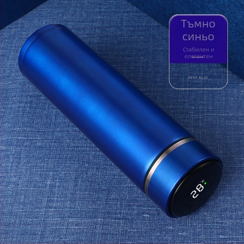 304 неръждаема стомана сензорен дисплей температура чаша интелигентен LED термос чаша двоен вакуум измерване на температурата температура чаша печат лого