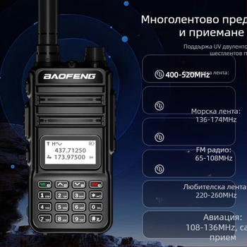 Новата радиостанция Baofeng с висока мощност и директно зареждане, FM с двойна секция, за самоуправляваща се строителна площадка, ръчна обиколка на хотел, на едро