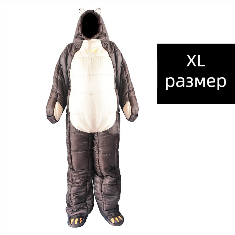 Спален чувал за къмпинг на открито в стил „Alien“, ескорт за болница, защита от топлина и студ, спален чувал за четене през нощта и през нощта, спален чувал за мумия