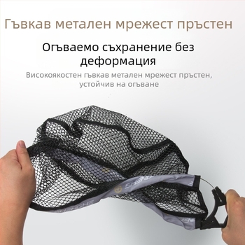 Сгъваема рибарска мрежа, малка рибарска мрежа, преносима мини ръчна въдица за риболов, специален риболовен инструмент, пълен комплект аксесоари