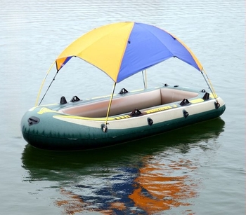 Надуваема лодка Sea Eagle, сенник за слънце, предно стъкло, дъждобран, навес за риболовна палатка, навес за лодка