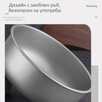 Фабрична аутлет купа от чист титан, купа за открито къмпинг от титан, посуда за полеви прибори, преносима подредена титаниева купа