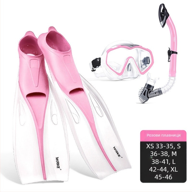 WAVE професионални плавници за самбо гмуркане с шнорхел, обувки за жаби за жени и мъже, екипировка за свободно гмуркане, оборудване за дълбоко гмуркане, оборудване за плуване