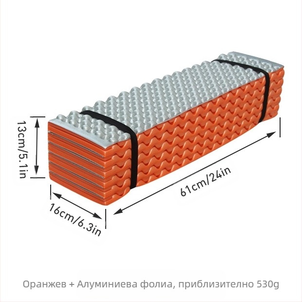 Открит туризъм, къмпинг стил, удебелена влагоустойчива постелка Xpe, двойно корито за яйца, постелка за пикник, гнездо за яйца, сгъваема постелка за къмпинг 190*57