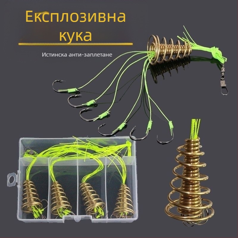 Кука против висяща дънна експлозия, против остъргване, кука Ishini, хвърляща въдица, морски въдица, риболовен групов риболовен артефакт, голяма пружинна бомбена кука