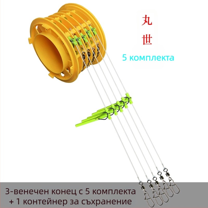Лов Нов Комплект Куки за Риболов С Анти-Навиване Комплект Въдица Isekin С Ръкав Maru World Специална Кука за Морски Риболов