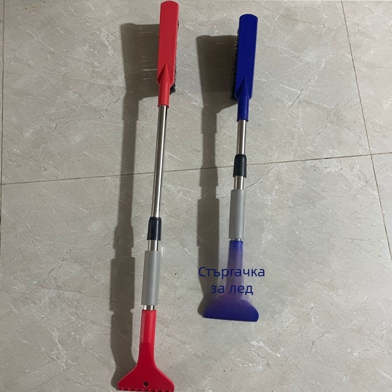 Лопата за снегопочистване на автомобили, снежен ден, размразяване на артефакти, остъргване на прозорци, лопата за снегопочистване, прибираща се лопата за размразяване на автомобилни стъкла, бързо почистване на сняг, ледена лопата