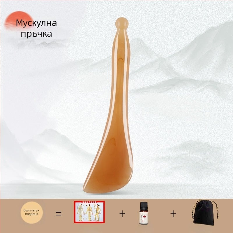 Имитация на рог, стъргалка за нос, красота, нос, акупунктурен масаж на лице, носен лъч, високо триене, дърпане на уши, меридиански акупунктурен стик за лице, стягащ стик