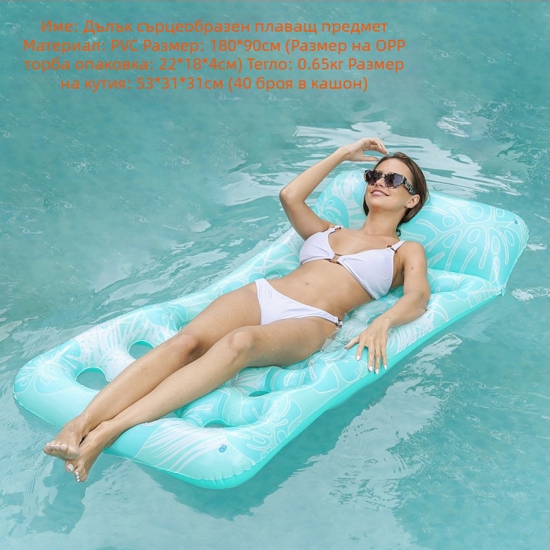 Надуваем плаващ и дренажен хамак за възрастни, плаващо легло с анимационно животно, плувен пръстен с еднорог, плувен пръстен за възрастни