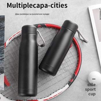 Термос чаша от неръждаема стомана, креативна чаша за вода, спортна, голям капацитет, преносима, проста, преносима на открито