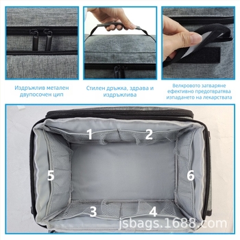 Малка чанта за съхранение на лекарства, преносима медицинска аптечка за първа помощ, кутия за съхранение на семейни лекарства, медицински комплект