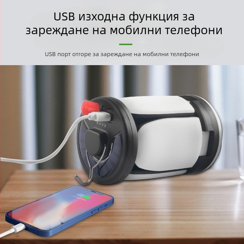 Трансгранично горещо осветление за дома, подаръчна светлина, слънчева акумулаторна LED светлина за палатка, три страници, четири страници, външна къмпинг светлина