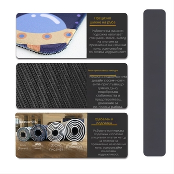 Подложка за мишка на Amazon на едро, подложка за бюро Demon Slayer, японска пиратска подложка за обучение, Dragon Ball Cartoon, удебелена противоплъзгаща подложка