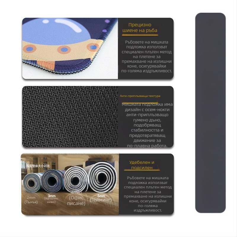 Подложка за мишка на Amazon на едро, подложка за бюро Demon Slayer, японска пиратска подложка за обучение, Dragon Ball Cartoon, удебелена противоплъзгаща подложка