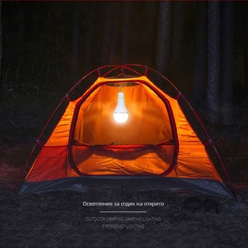 Соларна крушка за зареждане, нощна светлина за пазар, мобилна LED светлина, къмпинг, прекъсване на захранването, аварийно осветление за открито