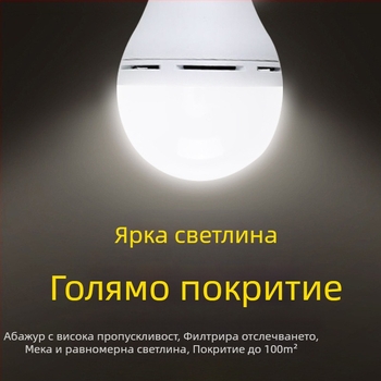 Соларна крушка за зареждане, нощна светлина за пазар, мобилна LED светлина, къмпинг, прекъсване на захранването, аварийно осветление за открито