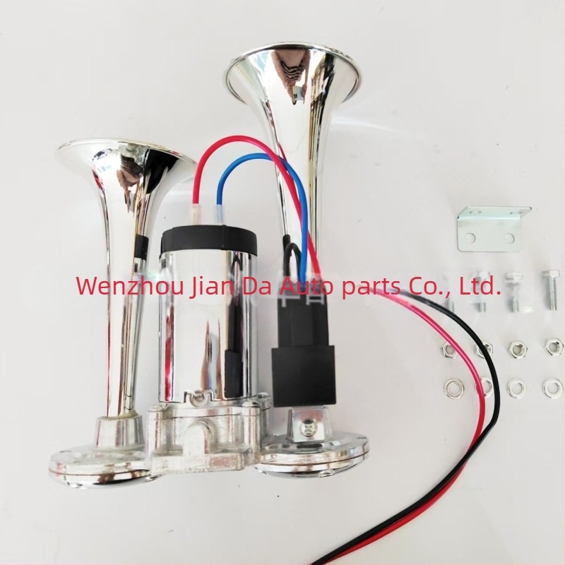 Еднокомпонентна електрическа въздушна клаксона 12v 24V супер силен 135 dB модифициран автомобил камион мотоциклет универсален бензин