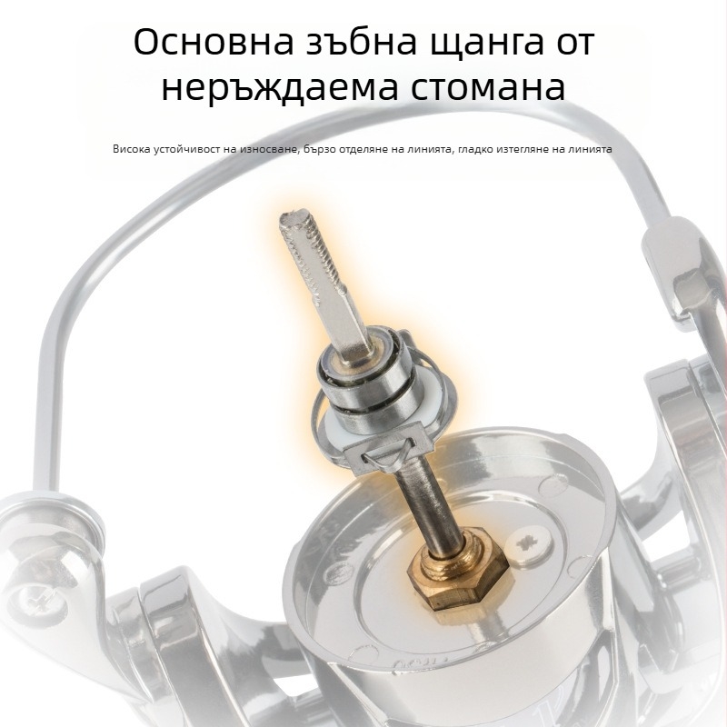 Изцяло метална макара за риболов с чаша за влакно, универсална електролитно покритие, въртящо се колело, морска въдица, колело за риболовно влакно, риболовни принадлежности на едро, колело за въдица