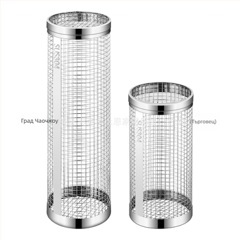 Amazon Rolling Barbecue Cage Supply Barbecue Cage Подобрена външна барбекю от неръждаема стомана за барбекю Инструменти за барбекю