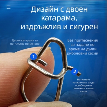 150 броя/кутия от неръждаема стомана, щифт за стръв от кратуна luya, фалшива стръв, подобрен конектор, риболовни принадлежности, аксесоари на едро