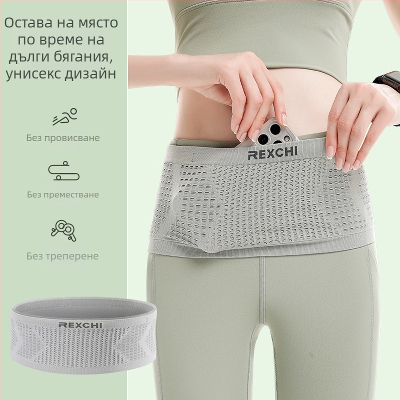 Нова спортна чанта за кръста с голям капацитет, мобилен телефон с ключове за мъже и жени, бягане и езда на открито, многофункционална, дишаща, неплъзгаща се, падаща