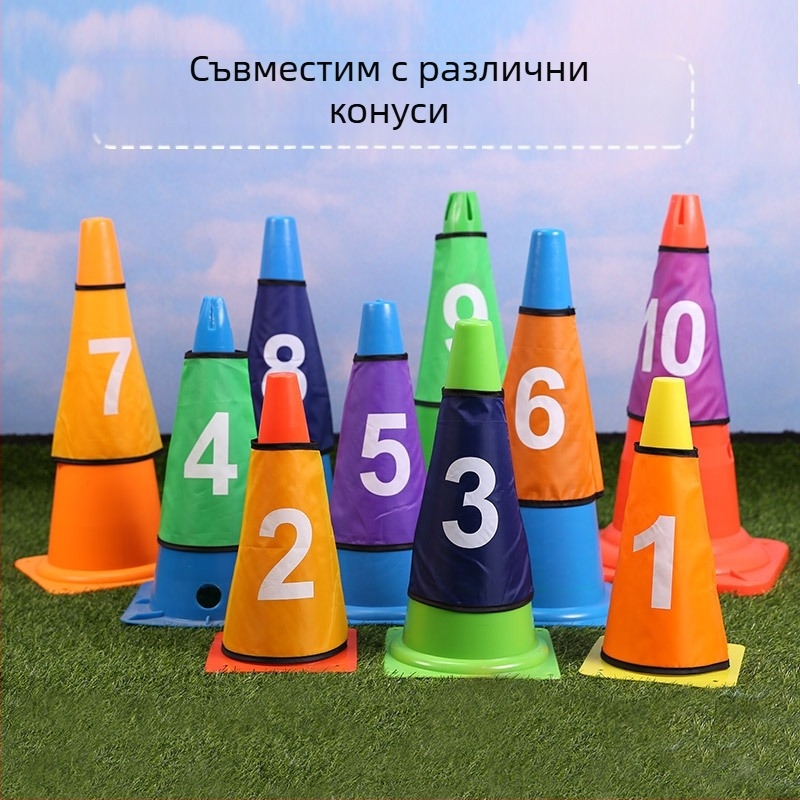 Комплект числа 1-10 Табела с числа за бъчва Табела за футболна тренировка Комплект числа за бъчва Табела с числа за препятствия Табела с числа за тренировка за бъчва