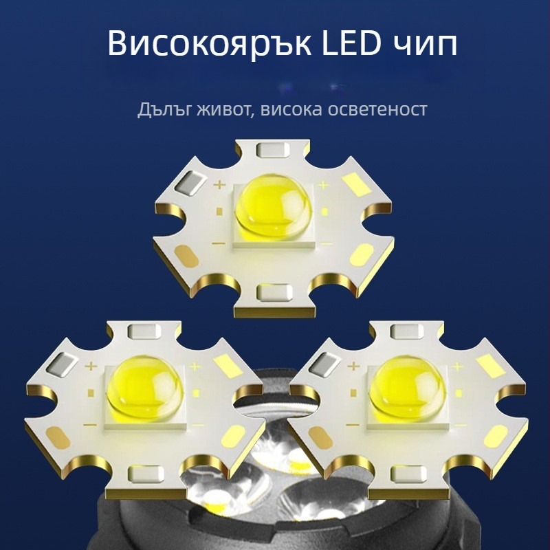 Трансгранично малко фенерче с три очи COB странична светлина преносима писалка за осветяване на работна инспекционна светлина силно магнитно осветление за външно осветление