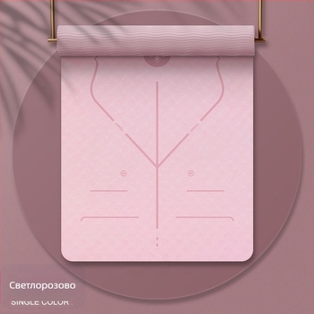 Красотата на йога tpe йога постелка за момичета, неплъзгаща се звукоизолация, абсорбиране на удари, безшумна домашна постелка за йога, скачаща