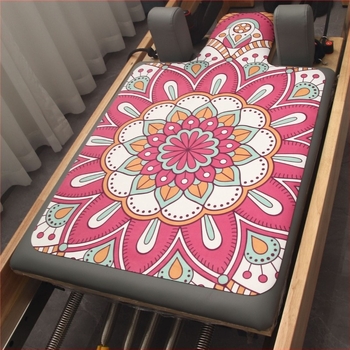 Матрак за пилатес, велур, цветен печат, естествен каучук, фитнес оборудване, противоплъзгаща се, абсорбираща потта защитна постелка