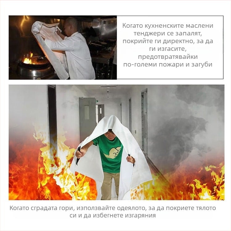 Противопожарно одеяло, одеяло за евакуация от фибростъкло, 1,2 м, домакинско огнеупорно наметало, производител на противопожарно одеяло