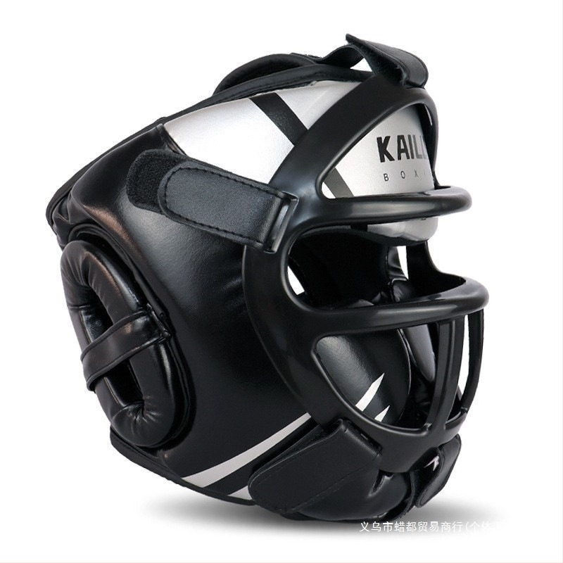 Боксова каска за възрастни и деца, защита за глава за бой, санда, муай тай, състезание по бокс, защитно покритие за глава, маймунско лице, санда, защитна каска