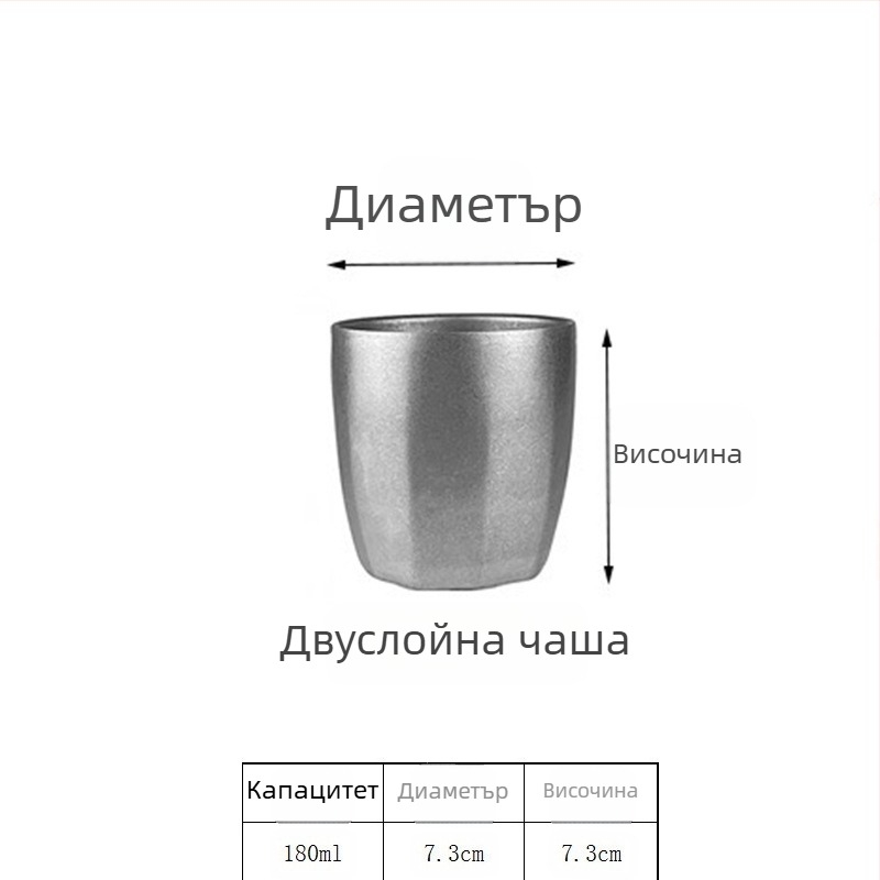 Ретро индустриална чаша за бира, халба от неръждаема стомана 304, домакинска чаша за вода, креативна чаша за къмпинг на открито
