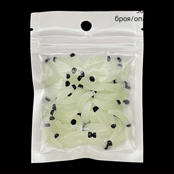 Трансгранична Luya стръв потапяща глава хляб червей PVC бионична личинка червена глава мека стръв фалшива стръв опаковка на едро