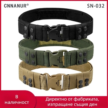 Външен колан от полипропиленов плат с велкро Aliexpress Temu Популярен колан с пластмасова катарама за трансграничен тактически колан