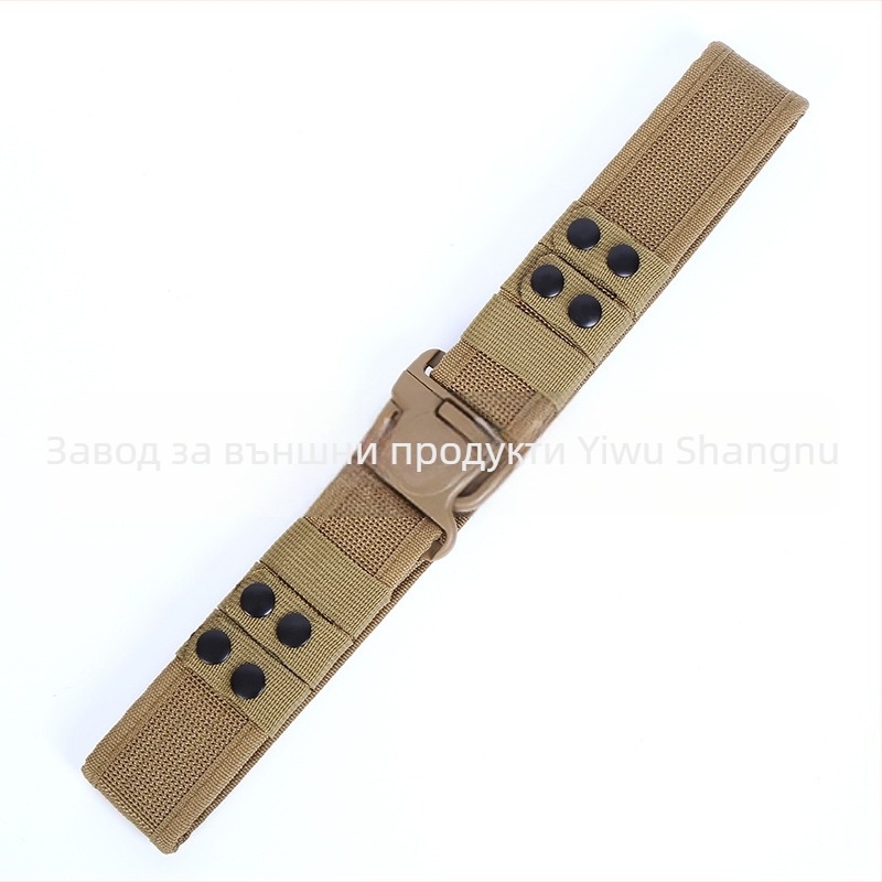 Външен колан от полипропиленов плат с велкро Aliexpress Temu Популярен колан с пластмасова катарама за трансграничен тактически колан