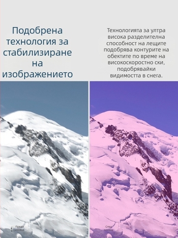 Kapvoe Maze Сменящи цвета си магнитни ски очила, ветроустойчиви, водоустойчиви и анти-UV очила за мъже и жени