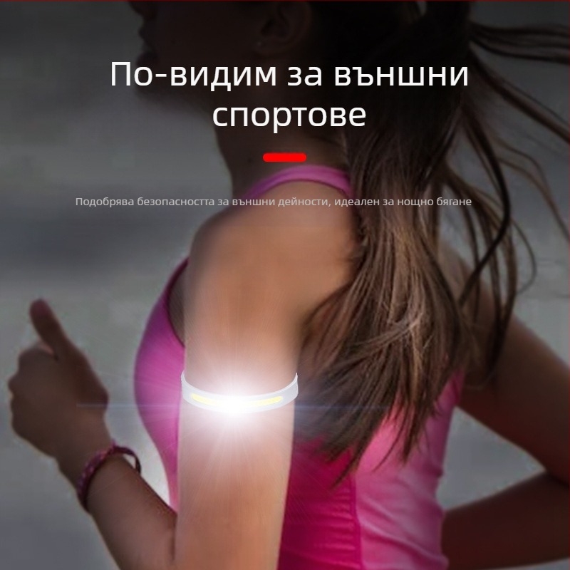 Водоустойчива акумулаторна преносима нощна светлина за бягане за глезена, предпазна светлина за външна нощна риболовна светлина, велосипедна светлина за далечни разстояния