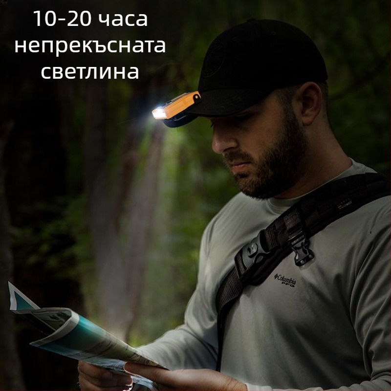 Yinnuo Челник за риболов Специален акумулаторен челен монтиран на главата Супер ярък мини ултра лека светлина Малка нощна риболовна индукционна лампа