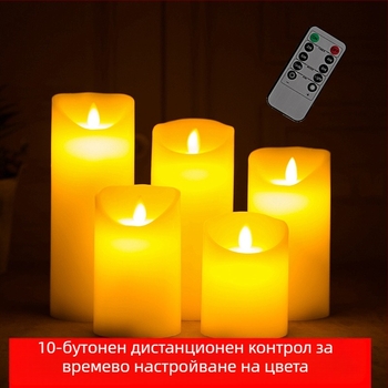 LED електронна лампа за свещи, зареждане с дистанционно управление, сценарий за убиване на върколаци, реквизит за атмосфера, симулация на парафинов пламък, сватба, рожден ден