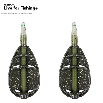 Трансгранична Coolno европейска библиотека за риболов серия Държач за стръв от цинкова сплав, експлозивна кука, устройство за гнездо с малки аксесоари за стръв Feide