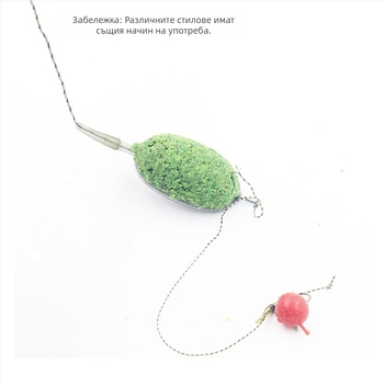 Трансгранична Coolno европейска библиотека за риболов серия Държач за стръв от цинкова сплав, експлозивна кука, устройство за гнездо с малки аксесоари за стръв Feide