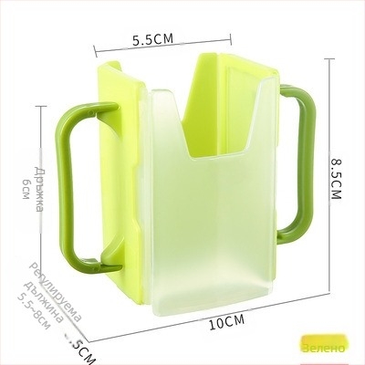 Асистент за пиене на бебешко мляко, скоба за детска чаша за мляко, кутия против притискане, капак за чаша против преливане, преносим, за големи деца