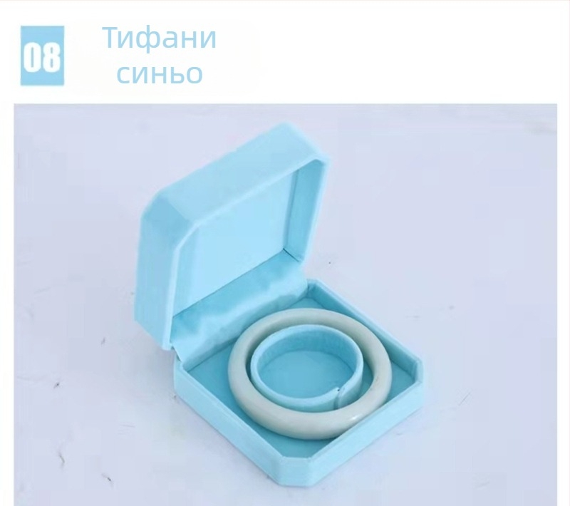 Кадифена кутия за бижута, нова кутия за опаковане на гривна, кадифена кутия за показване, кутия за опаковане на гривна, кадифена осмоъгълна кутия, кутия за гривна