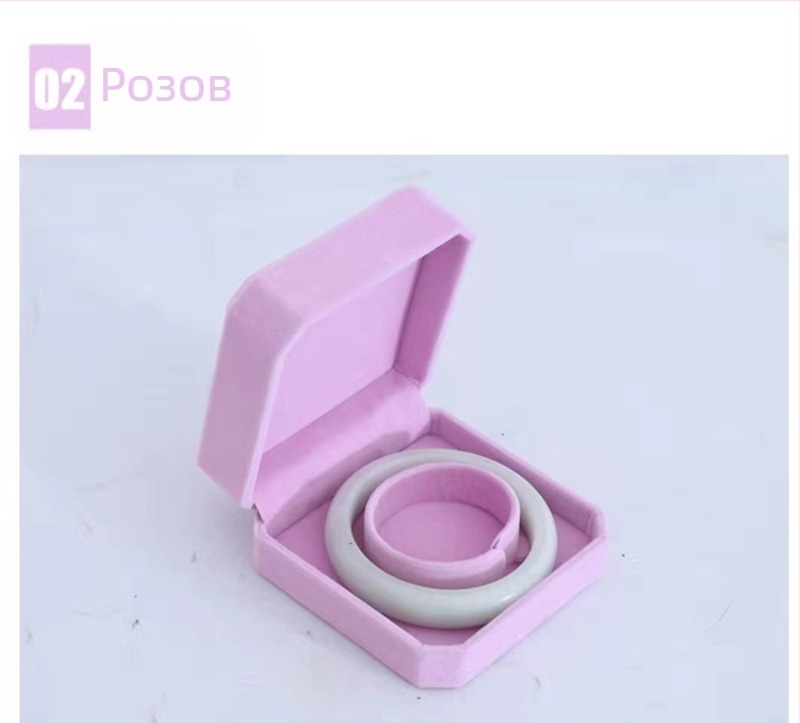 Кадифена кутия за бижута, нова кутия за опаковане на гривна, кадифена кутия за показване, кутия за опаковане на гривна, кадифена осмоъгълна кутия, кутия за гривна