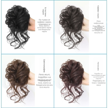 Европейски и американски пръстени за перуки, модни чанти за коса, ленти за глава с топчета, естествено пухкави и разрошени плитки за дълга брада, перуки, пръстени за коса тип опашка